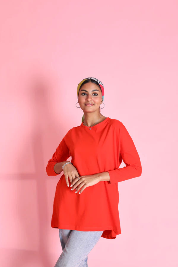 Cotton Tshirt 3712 - Just4Women Chic Embellished Short Sleeve