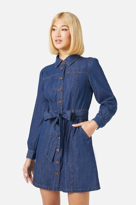 Tansy LS Mini Dress Cozy Knitted Mini Dress