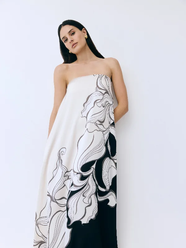 TOMMIE MAXI DRESS Chic Boho Print Maxi Dress