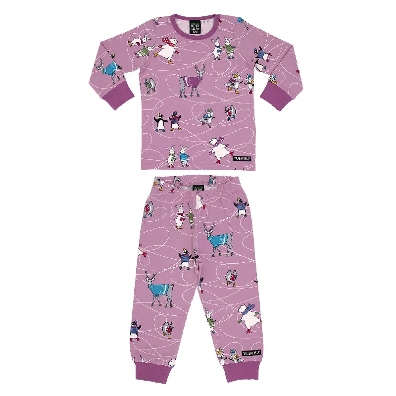 Ice Skating Long Sleeve Shirt and Trouser Set - Light Smoothie - 1 Left Size 10-12 years Relaxed Cotton Short Shirt