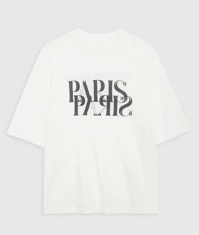 AVI TEE PARIS - IVORY Striped Floral Plaid