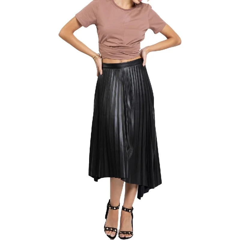 Bishop + Young Women's Camila Cotton Knot Front Cropped Tee Chenille Blend Fleece Blend Nylon Blend Bishop + Young Women's Camila Cotton Knot Front Cropped Tee Chenille Blend Fleece Blend Nylon Blend