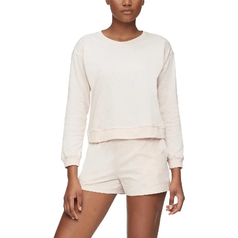 Calvin Klein Womens Crew Neck Night Wear Sleep Shirt Elegant Off-Shoulder Short Shirt Calvin Klein Womens Crew Neck Night Wear Sleep Shirt Elegant Off-Shoulder Short Shirt