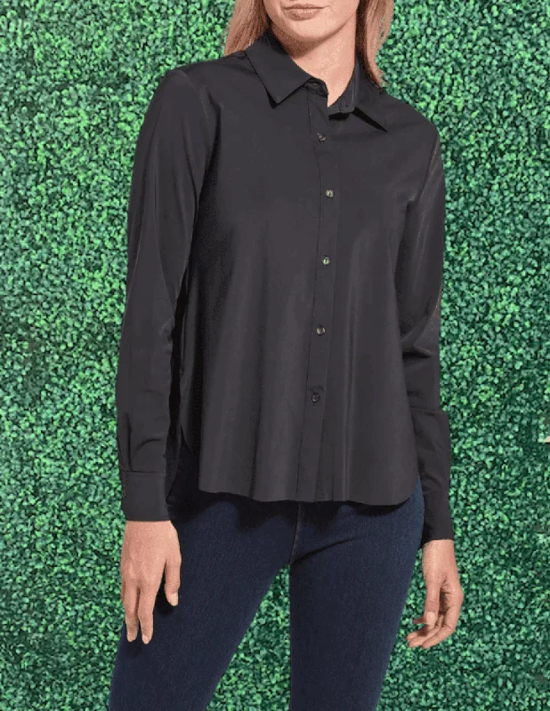 Connie Slim Button Down Shirt Cozy Linen Short Shirt