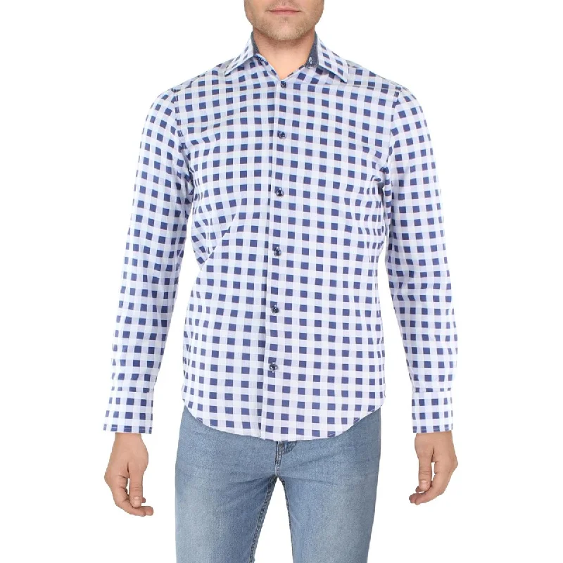 Construct Mens Slim Fit Performance Button-Down Shirt Comfortable Fitted Short Sleeve Construct Mens Slim Fit Performance Button-Down Shirt Comfortable Fitted Short Sleeve