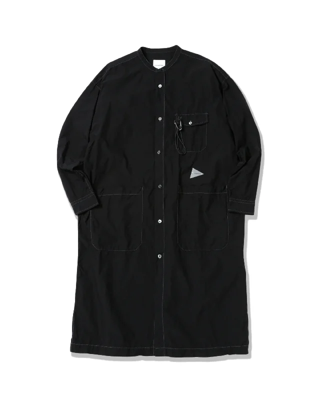 CORDURA Typewriter Long Shirt - Black Modern Fit Short Sleeve