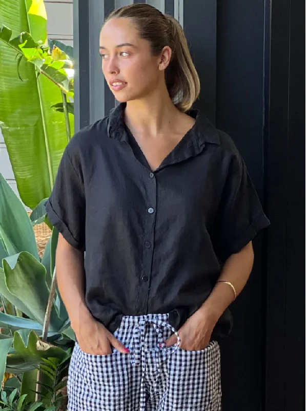Frockk August Shirt Elegant Lace-Trimmed Short Shirt