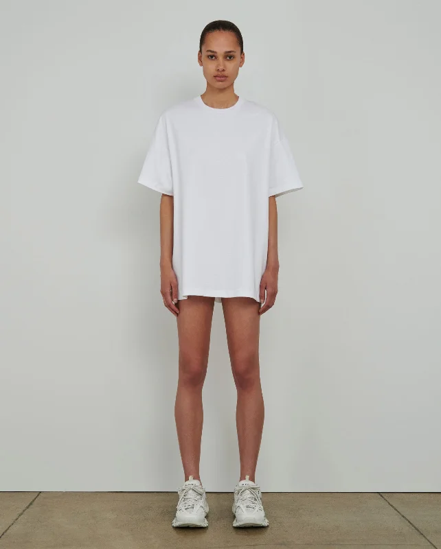 HB OVERSIZE TEE / OFF WHITE Collared Crew Neck Turtle Neck