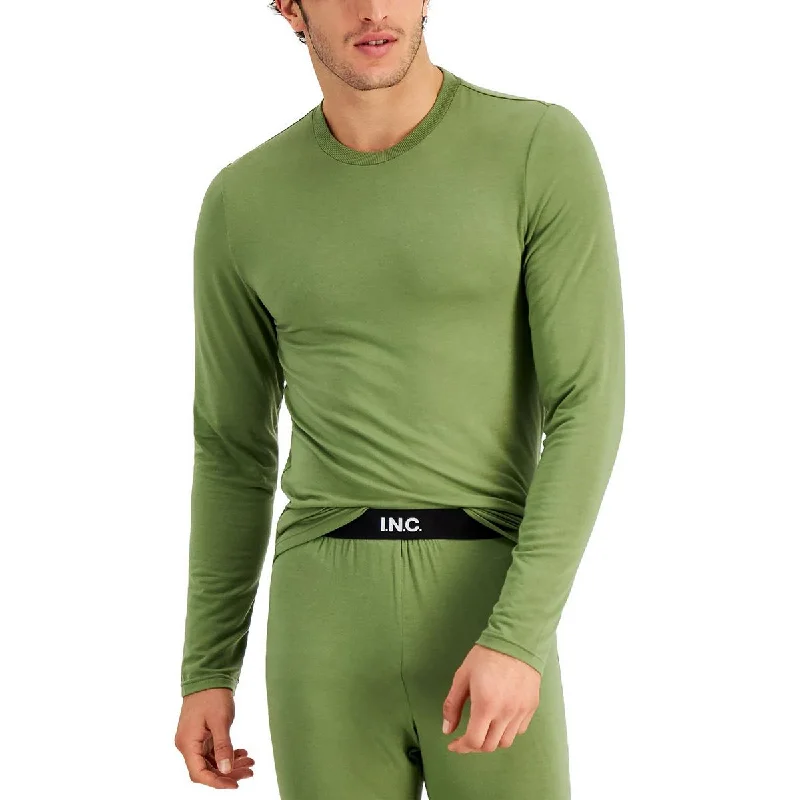 INC Mens Comfy Nightwear Sleep Shirt Fashionable Draped Short Sleeve