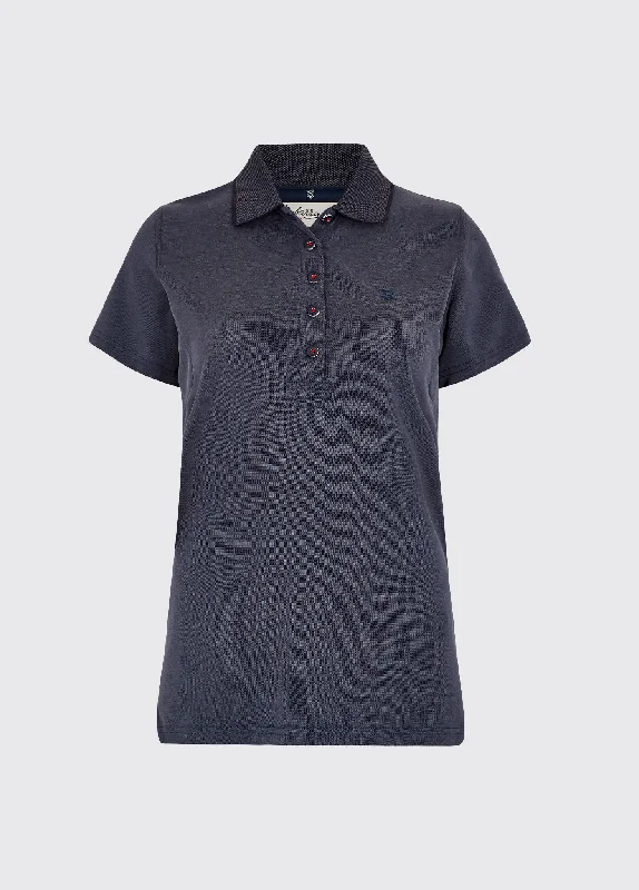 Ballyroe polo shirt - Navy Fashionable Plaid Short Sleeve