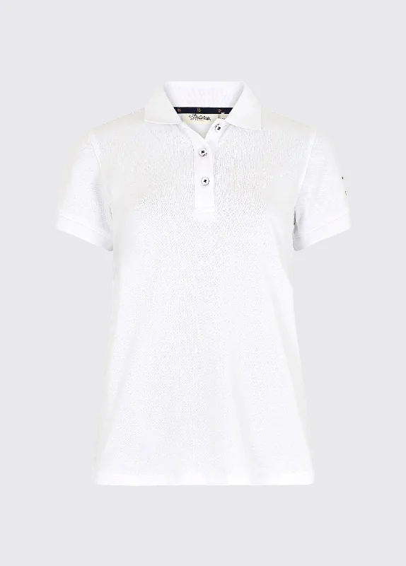 Drury polo-shirt - White Soft Cotton Short Tee