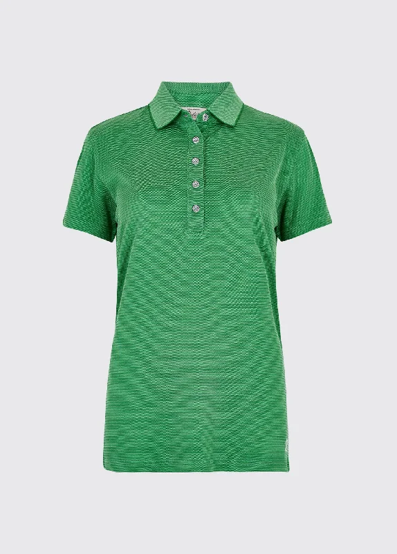 Edenderry Polo Shirt - Kelly Green Comfortable Short Sleeve Blouse