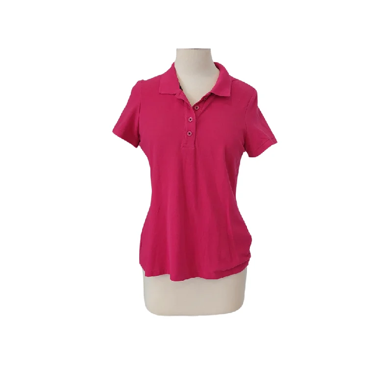 Marks & Spencer Pink Polo Shirt | Gently Used | Relaxed Fit Short Sleeve Top