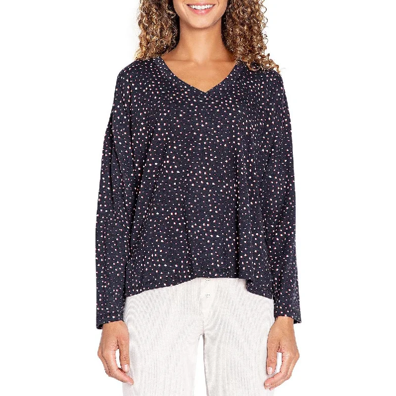 P.J. Salvage Womens Lon Modal Sleep Shirt Casual Short Sleeve Top