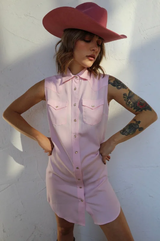 Palm Beach Women's Shirt Pink Casual Cotton Short Shirt
