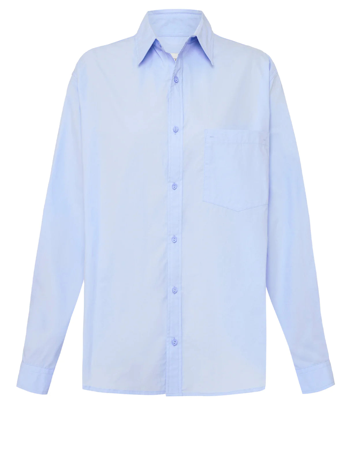 RELAXED SHIRT - SKY Trendy Button-Front Short Sleeve