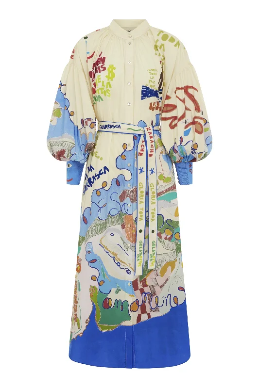 Alemais Nadia Shirtdres - Multi Coloured Comfortable Pocket Short Shirt