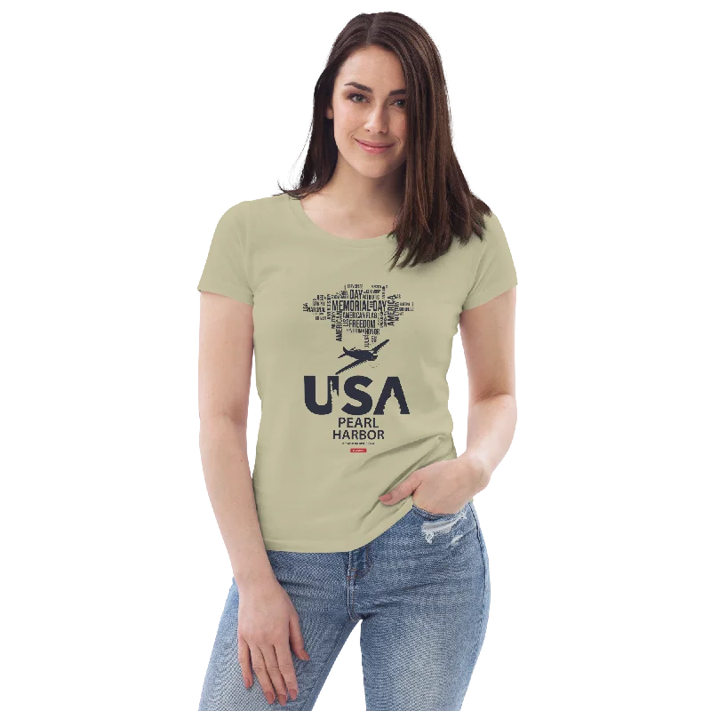 Women's fitted eco tee Chenille Brocade Lace