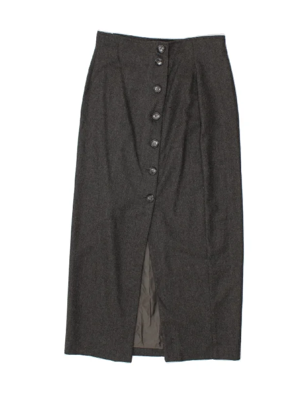 BENETTON Womens Maxi Skirt IT 46 Large W28  Grey wrap skirt elegant