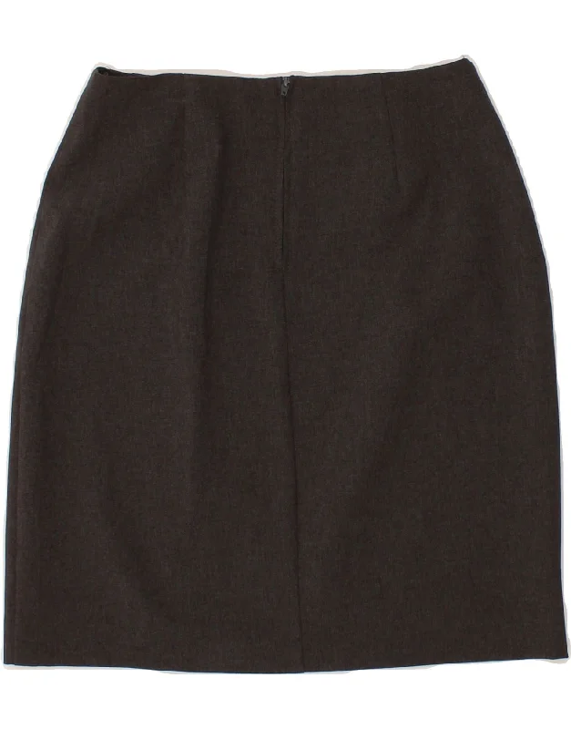 BENETTON Womens Pencil Skirt IT 42 Medium W28  Grey Polyester boho skirt vibe