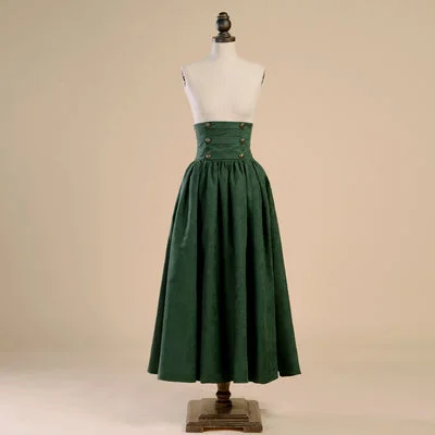 green long skirt