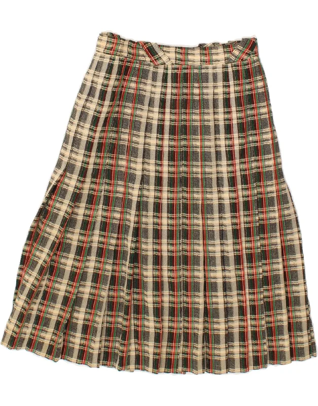 COLMAR Womens High Waist Knife Pleated Skirt IT 42 Medium W24 Grey Check mini skirt trendy COLMAR Womens High Waist Knife Pleated Skirt IT 42 Medium W24 Grey Check mini skirt trendy