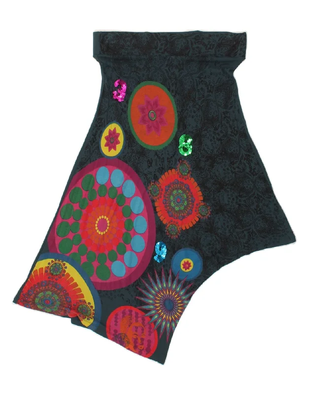 DESIGUAL Womens Graphic Asymmetrical Skirt Medium W30 Green Fair Isle velvet skirt plush DESIGUAL Womens Graphic Asymmetrical Skirt Medium W30 Green Fair Isle velvet skirt plush