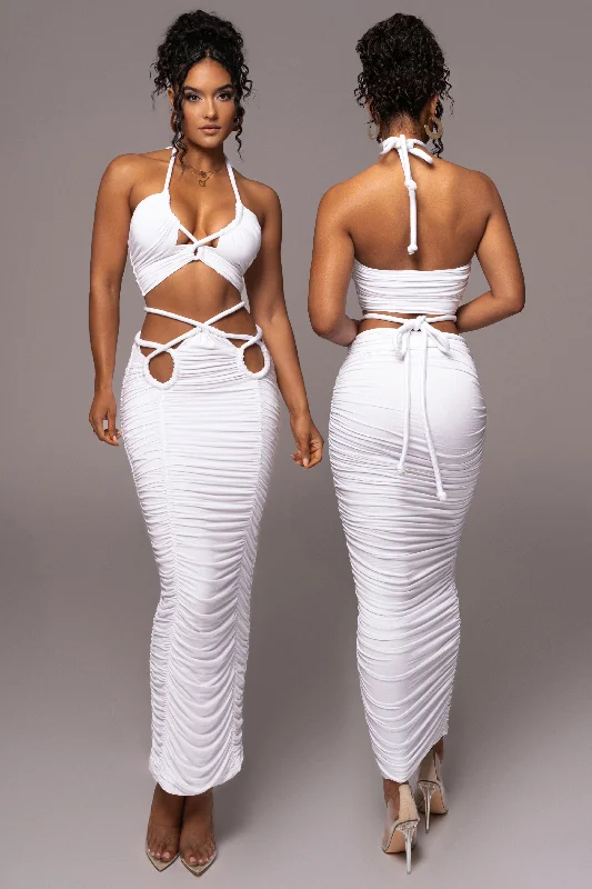 Ivory Go The Distance Skirt Set mini skirt trendy