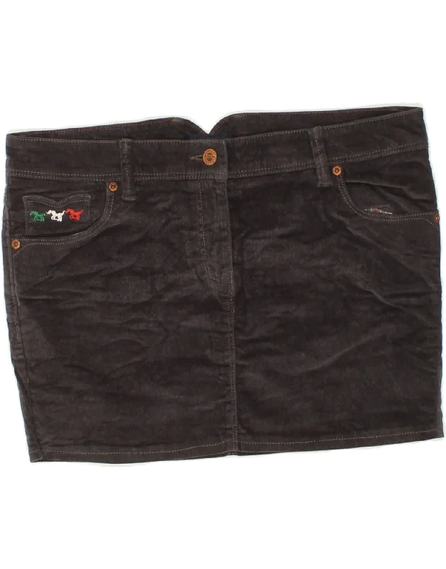 JEAN'S WEST Womens Low Waist Mini Skirt IT 44 Medium W34 Grey Cotton velvet skirt plush JEAN'S WEST Womens Low Waist Mini Skirt IT 44 Medium W34 Grey Cotton velvet skirt plush