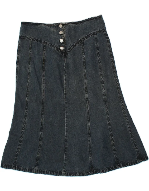 LAURA ASHLEY Womens Denim Skirt UK 12 Medium W32 Blue Lyocell seamless skirt comfort LAURA ASHLEY Womens Denim Skirt UK 12 Medium W32 Blue Lyocell seamless skirt comfort
