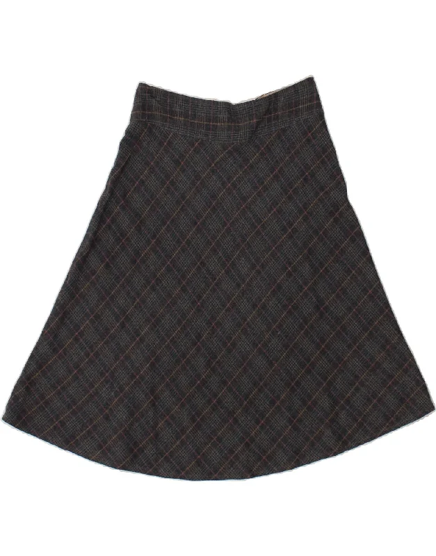 MARLBORO CLASSICS Womens High Waist A-Line Skirt EU 42 Large W30 Grey silk skirt luxurious MARLBORO CLASSICS Womens High Waist A-Line Skirt EU 42 Large W30 Grey silk skirt luxurious