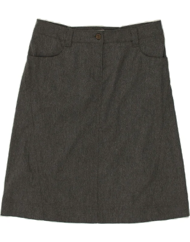 MARLBORO CLASSICS Womens Midi Skirt IT 46 Large W34  Grey