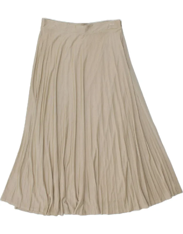 MASSIMO DUTTI Womens Pleated A-Line Skirt Large W32 Grey Viscose velvet skirt rich