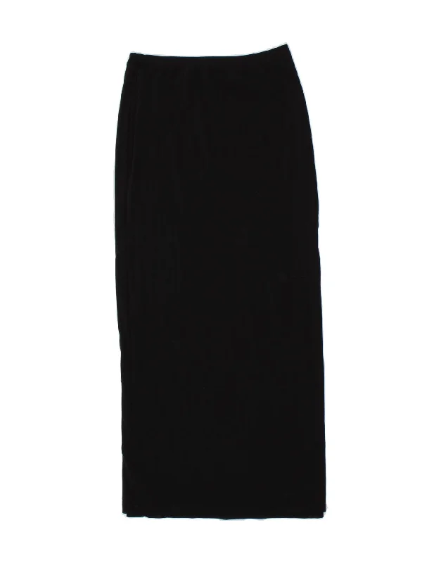 NICE CONNECTION Womens Maxi Skirt EU 38 Medium W28 Black Polyamide