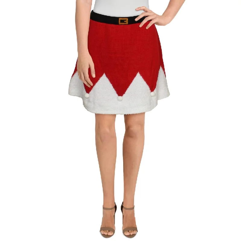 Planet Gold Womens Juniors Christmas Holiday Mini Skirt corduroy skirt cozy