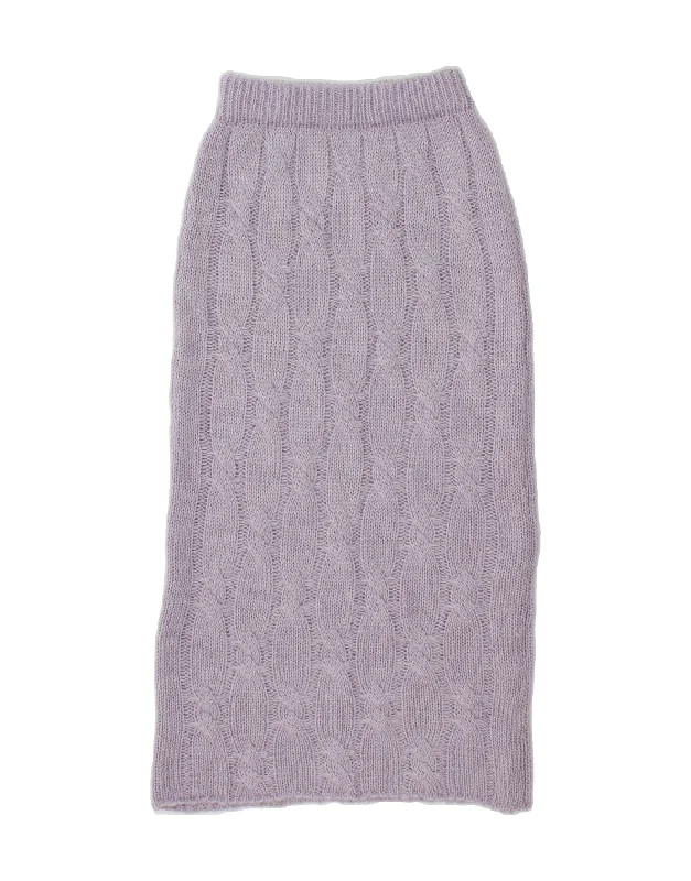 VINTAGE Womens Maxi Skirt W26 Small Purple corduroy skirt durable