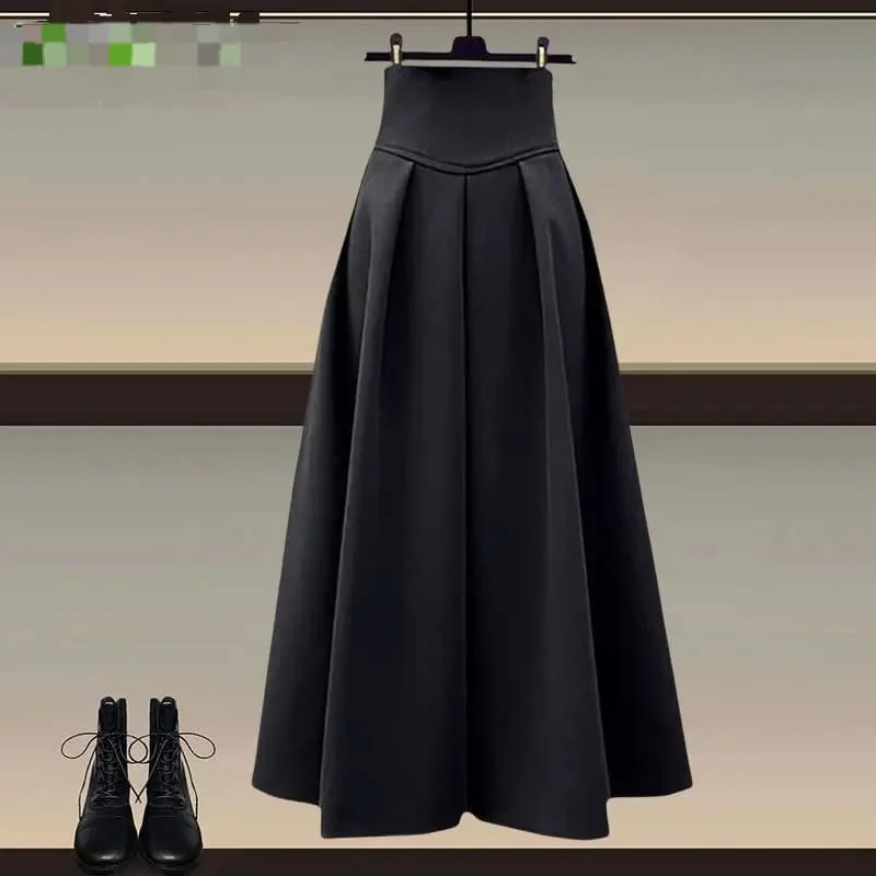 Women's Fashion High Waist Midi Skirt M 580310 pencil skirt chic