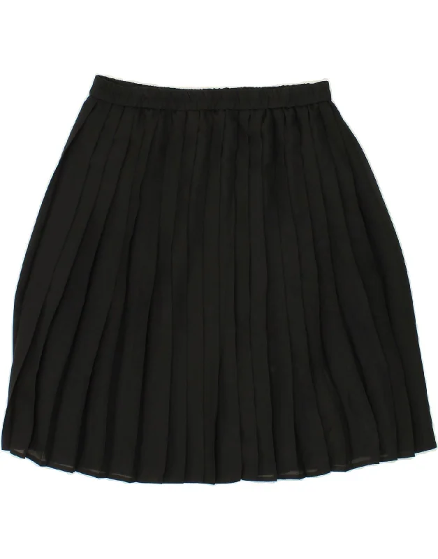 YESSICA Womens Knife Pleated Skirt EU 42 Large W30 Black