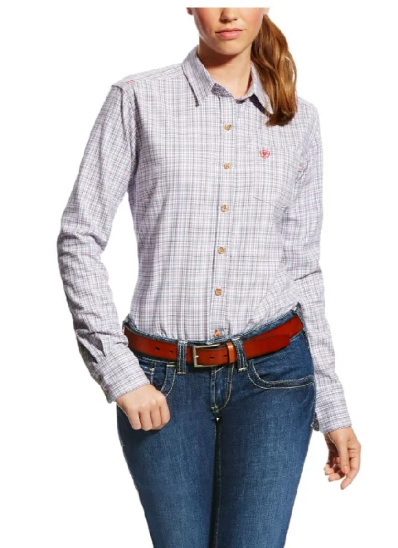 ARIAT Women's FR Long Sleeve Work Shirt MARION - PURPLE NOON 10022298