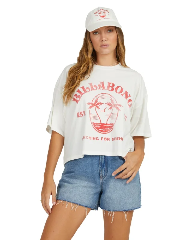 Billabong Sunshine Life Tee Mesh Canvas Denim