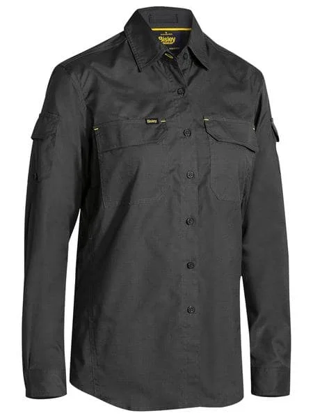 Bisley Women's X Airflow Ripstop Shirt - Charcoal (BL6414)