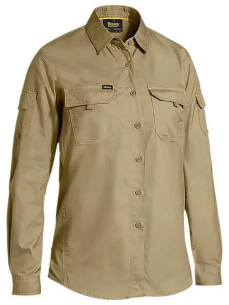 Bisley Women's X Airflow Ripstop Shirt - Khaki (BL6414)