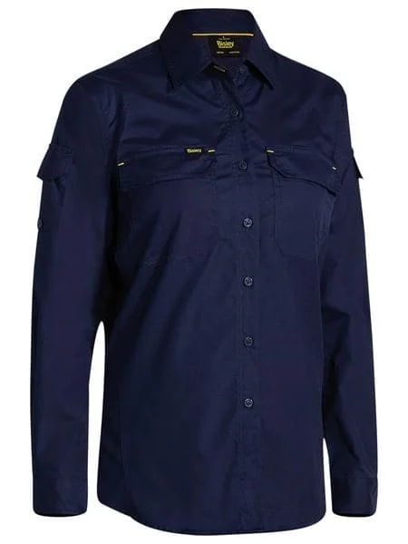 Bisley Women's X Airflow Ripstop Shirt - Navy (BL6414)