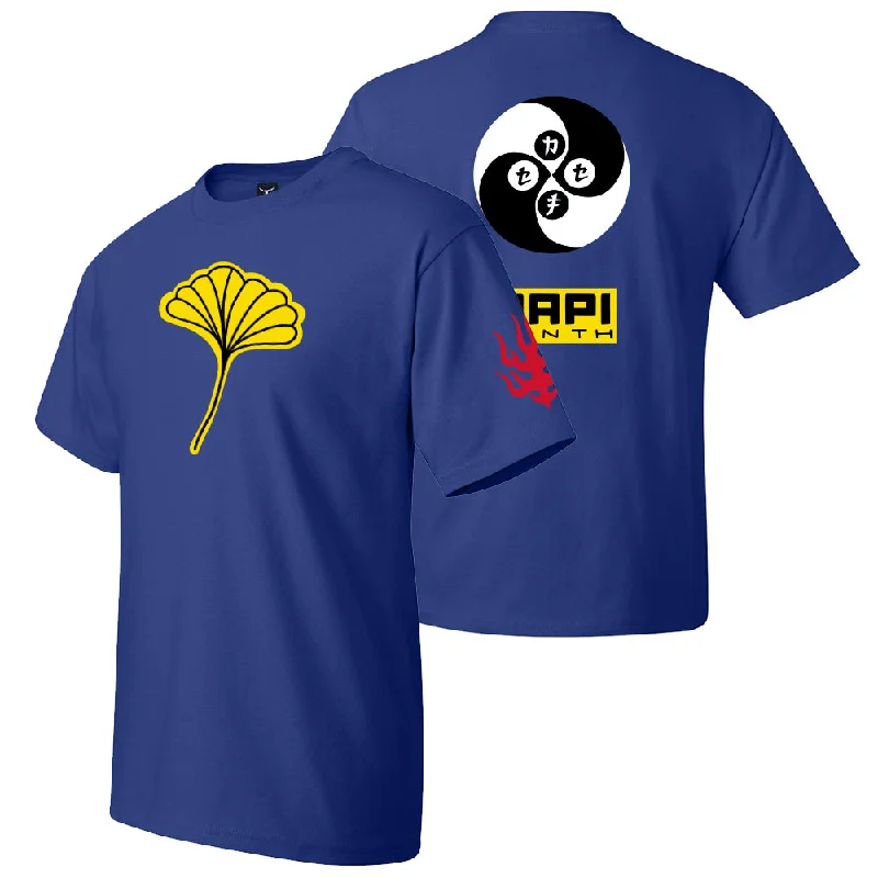 DCFC AAPI Tee- Royal Blue Ribbed Striped Patterned