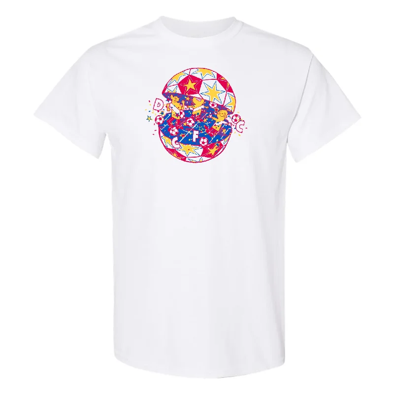 DCFC Hispanic Heritage Del Rio Tee- White Jersey Fabric Tulle Fabric Batik Fabric
