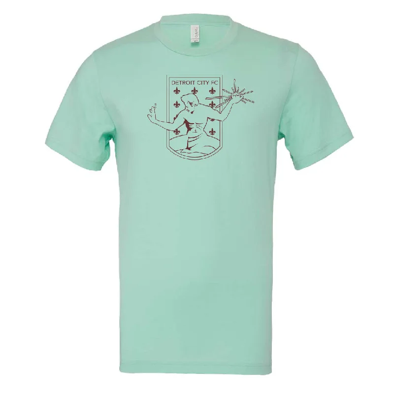 DCFC Outline Tee- Mint Fleece Fabric Down Fabric Feather Fabric