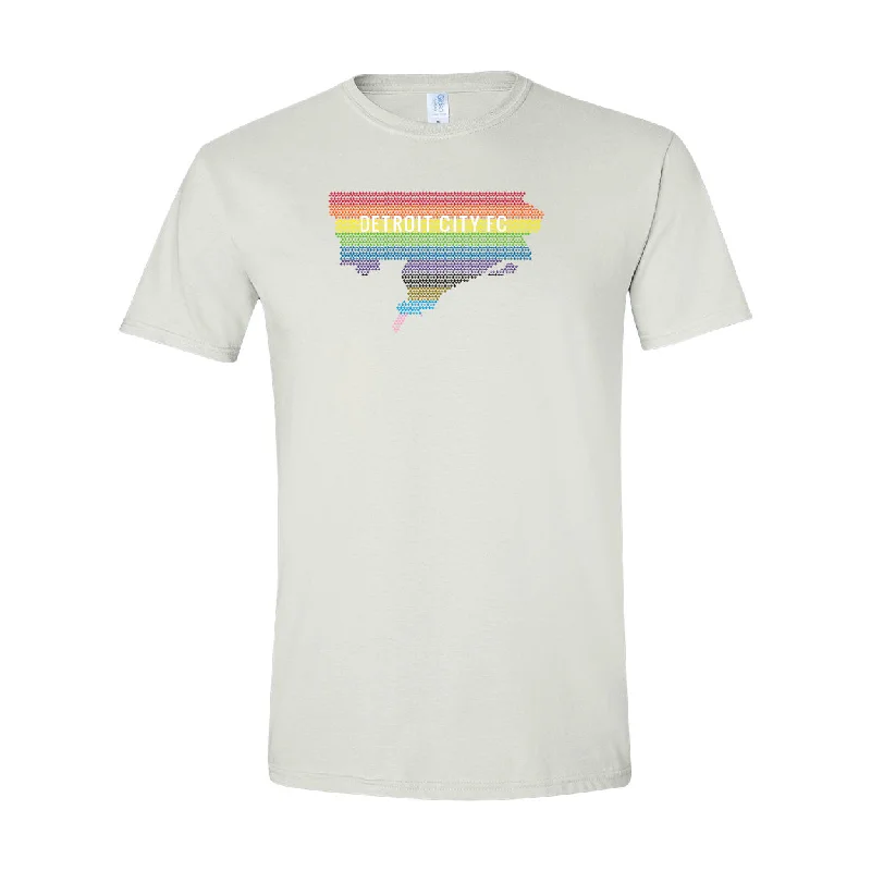 DCFC Pride Map Tee - Grey Wool Fabric Cashmere Fabric Tweed Fabric