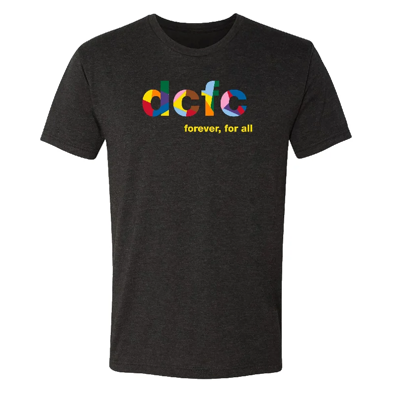 DCFC Pride Pattern Tee- Vintage Black Knit Fabric Woven Fabric Fleece Fabric