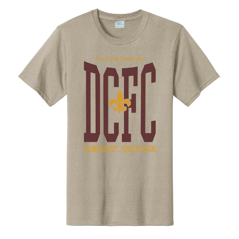DCFC Tall Tee- Sand Sequined Glittery Shiny