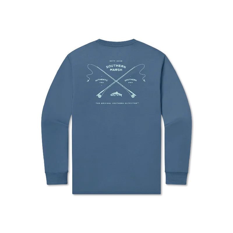 FieldTec™ Comfort Tee - Trademark Fly - Long Sleeve Spandex Blend Rayon Blend Denim Blend FieldTec™ Comfort Tee - Trademark Fly - Long Sleeve Spandex Blend Rayon Blend Denim Blend